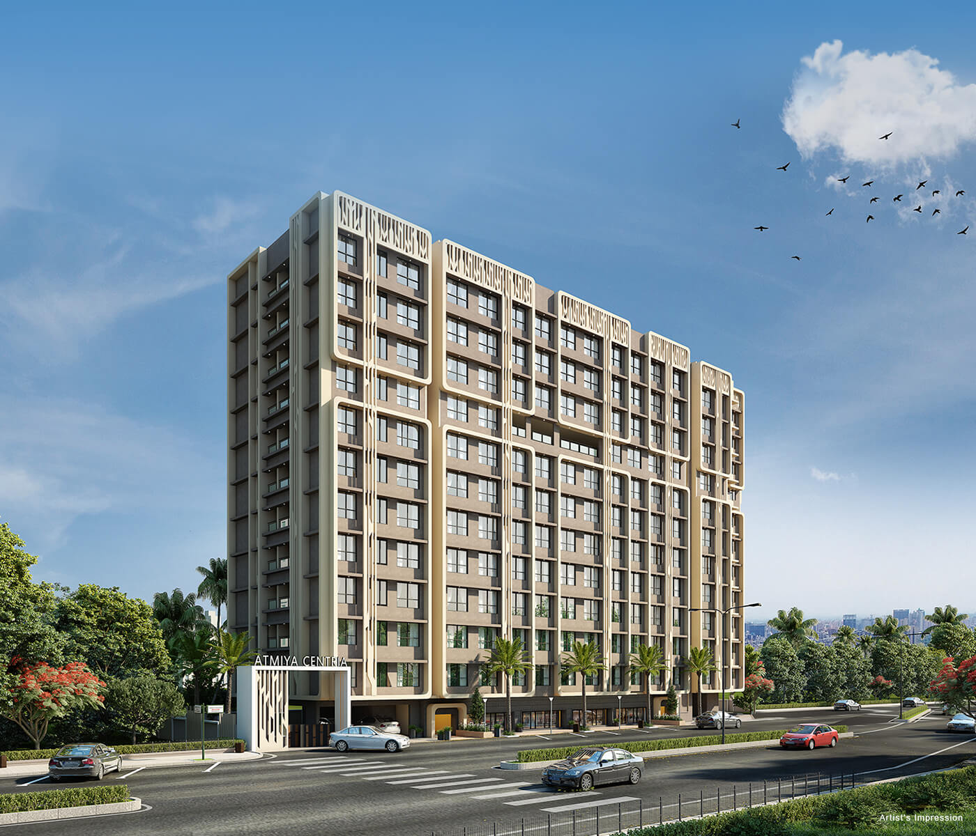 Atmiya Centria &mdash; Entrance Plaza